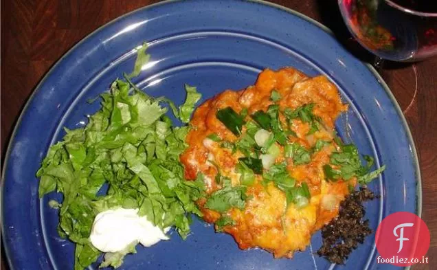 Quesadillas di bistecca con salsa di pesca calda