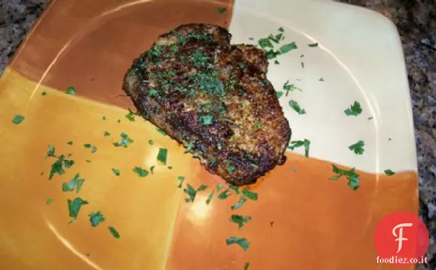 Braciole di maiale spolverate di peperoncino