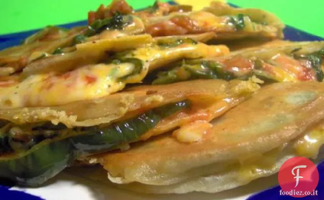 Chili verde e Monterey Jack Quesadillas