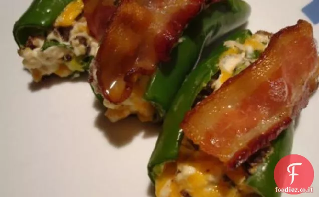 Jalapenos ripieni conditi con pancetta