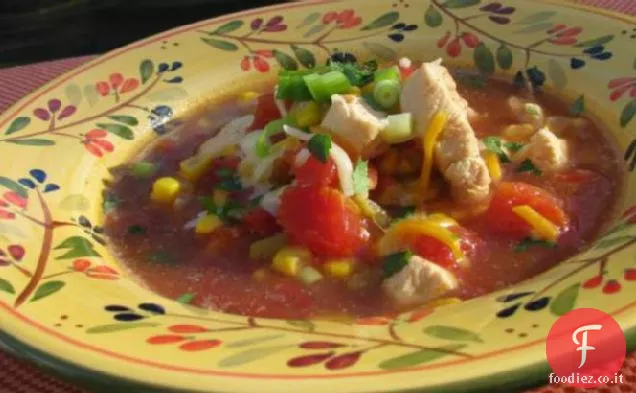 Zuppa di pollo messicana