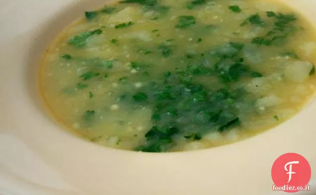 Zuppa di coriandolo portoghese (Sopa De Coentro)