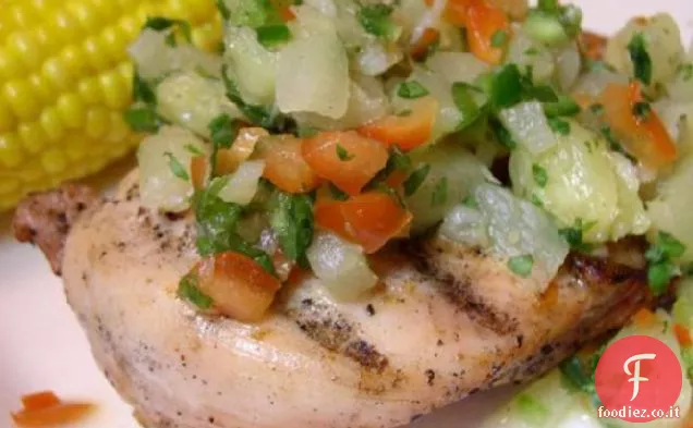 Pollo alla griglia con gusto ananas (basso contenuto di grassi)