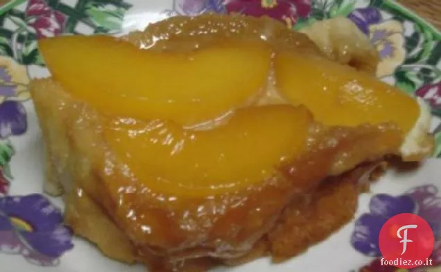 toast alla francese capovolto alla pesca
