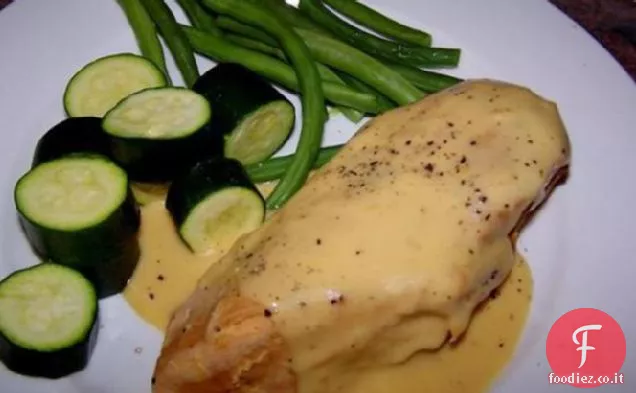 Petti di pollo arancione fornello lento