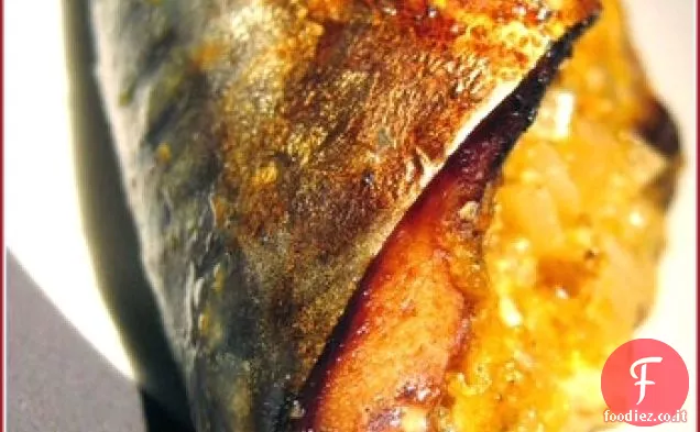 Sgombro intero con burro all'arancia