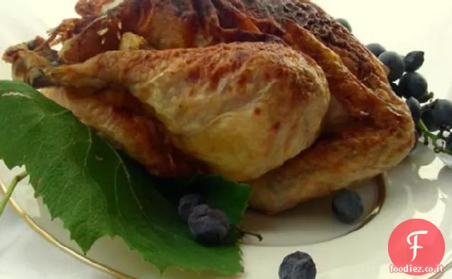 Pollo arrosto con Noce moscata e arancia