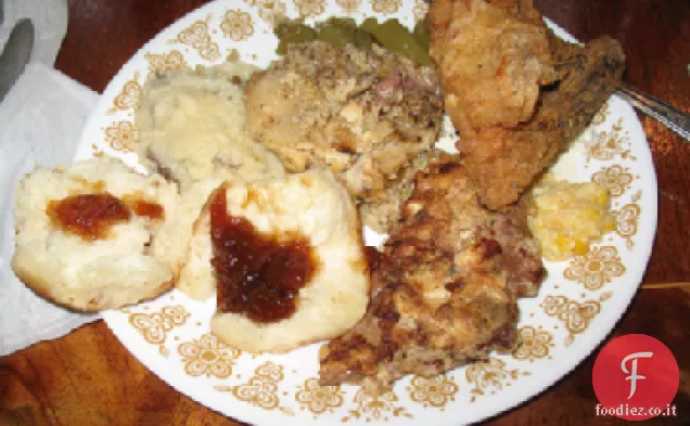 Pollo al forno alla pesca