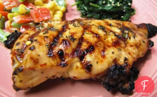 Pollo marinato alla griglia