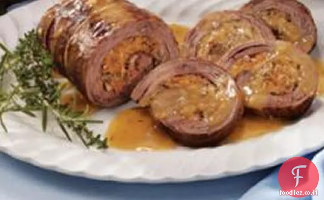 Bistecca di fianco ripiena di formaggio