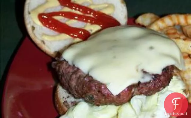 Hamburger alla griglia di pepe Jack Jalapeno