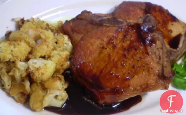 Braciole di maiale mogano