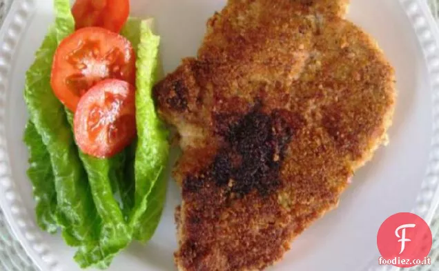 Braciole di maiale impanate fritte
