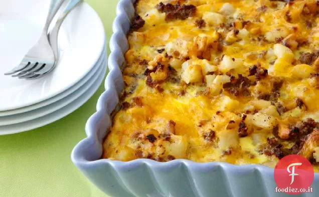 Salsiccia-Hash Marrone colazione casseruola
