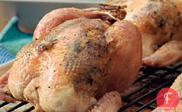Galline di Selvaggina della Cornovaglia al profumo di tartufo con prosciutto e funghi selvatici