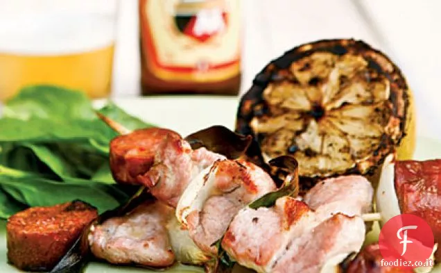 Kebab di maiale e chorizo