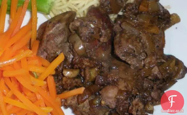 Fegatini di pollo all'aglio