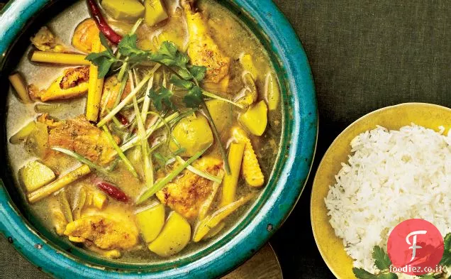 Stufato di gallina della Cornovaglia con citronella e peperoncini