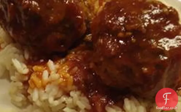 Polpette in agrodolce in salsa