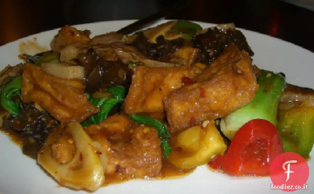 Tofu agrodolce con verdure