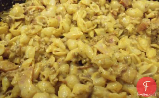 Semplice e veloce Padella Cheeseburger Maccheroni