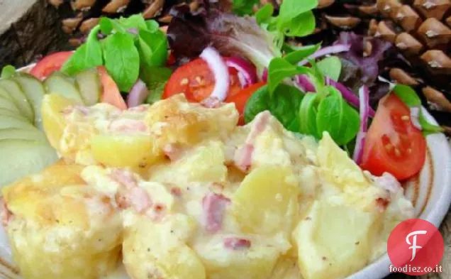 Tartiflette-Formaggio Fuso Alpino, Pancetta e Gratin di patate