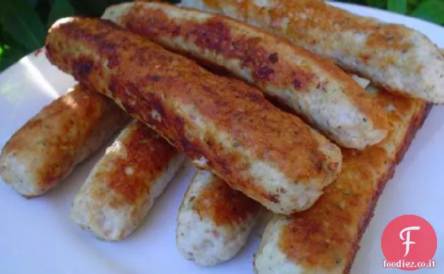 Salsicce di pollo e pancetta fatte in casa
