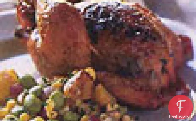 Poussins alle erbe al limone alla griglia