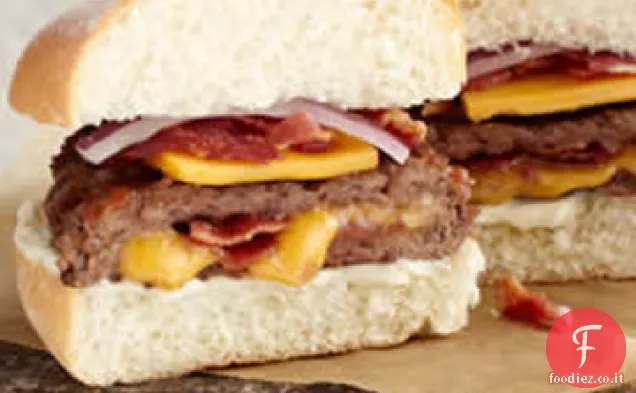 Hamburger ripieni di pancetta