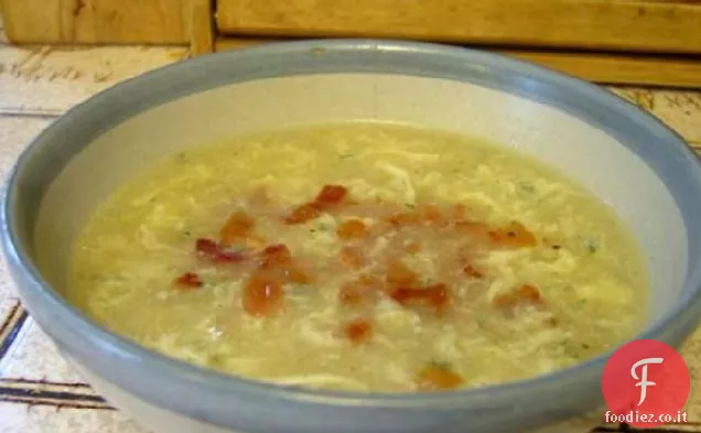 Zuppa di colazione aka pancetta e zuppa di uova