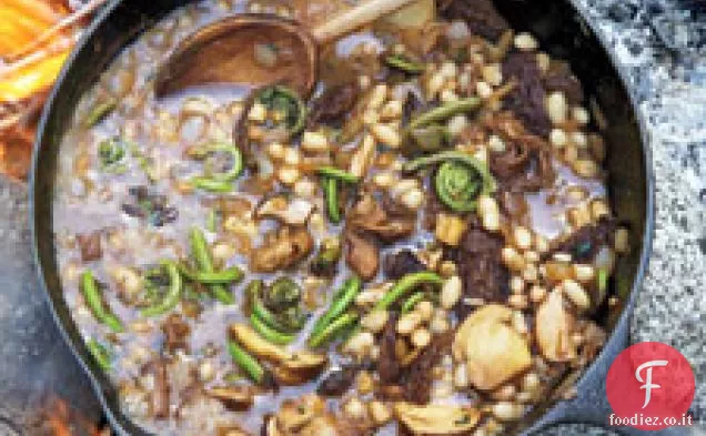 Foraged Frank e fagioli