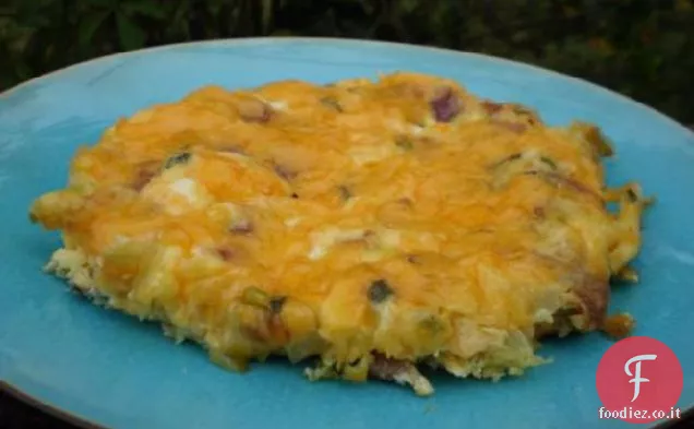 Frittata extra-tagliente del forno del cheddar