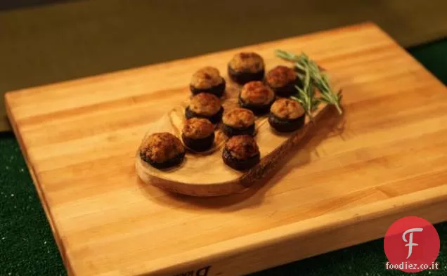 Funghi Ripieni di maiale e Pancetta