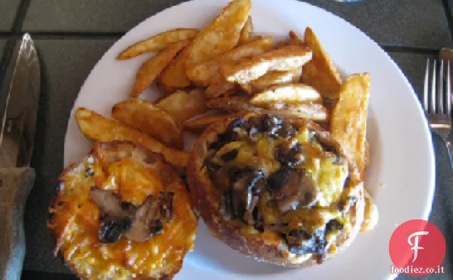 Tappi di funghi ripieni al forno