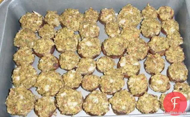 Tappi di funghi ripieni