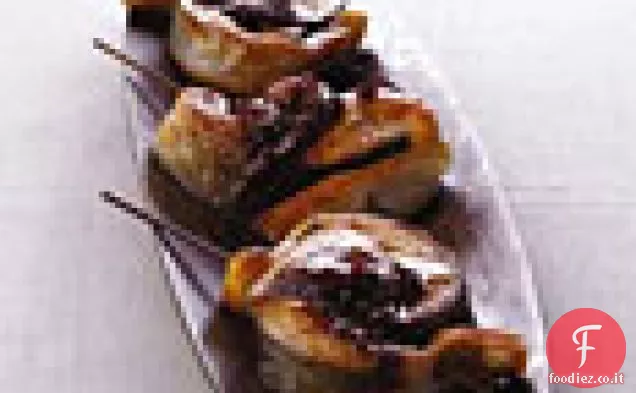 Bistecche di salmone con burro al vino rosso