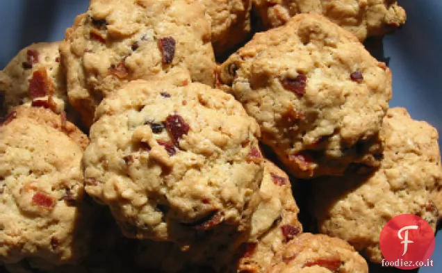 Biscotti con scaglie di cioccolato al bacon