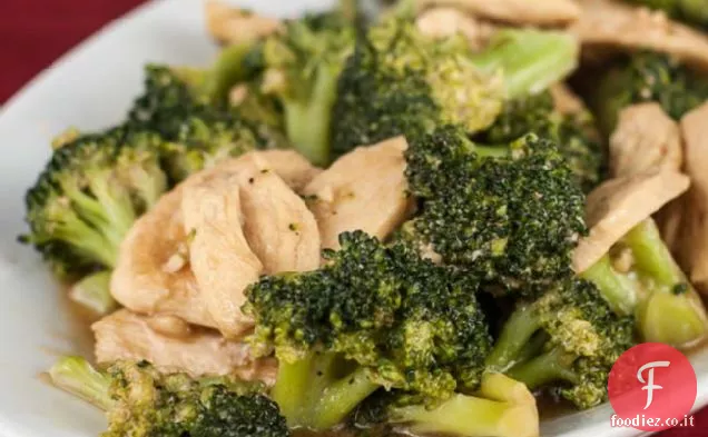 Pollo cinese e broccoli