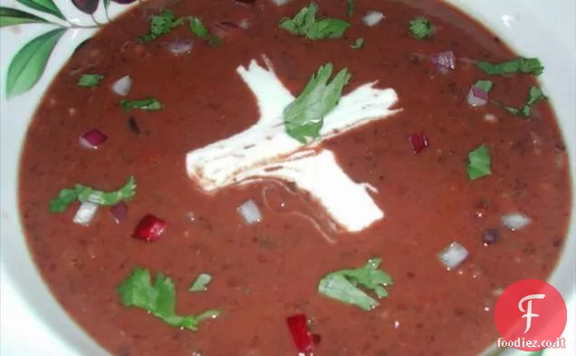 Zuppa di fagioli neri (Sopa De Frijoles Negros)