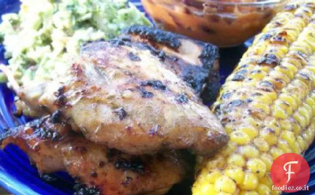 Cosce di pollo al lime alla griglia