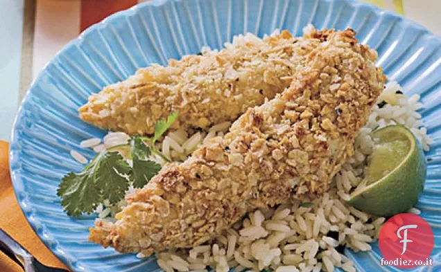 Tortilla di lime-Offerte di pollo in crosta