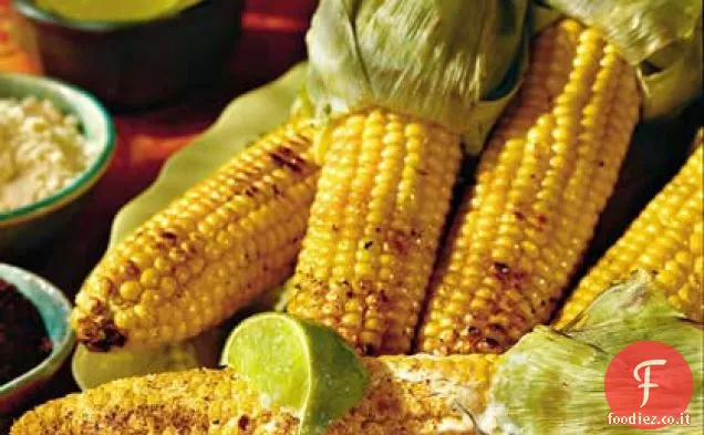 Mais alla griglia nello stile di Oaxaca
