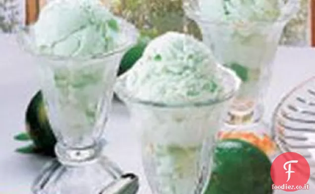 Sorbetto cremoso al lime