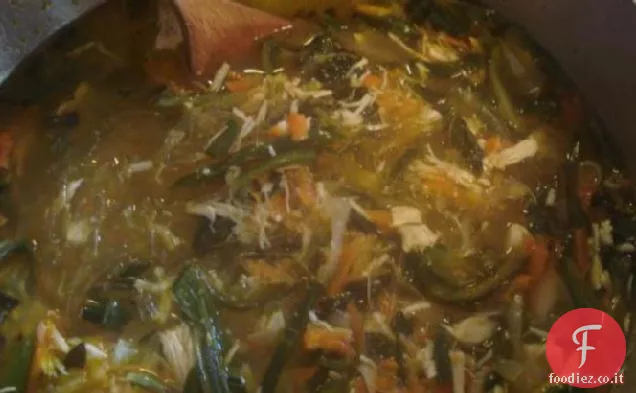 Zuppa di noodle di pollo tailandese