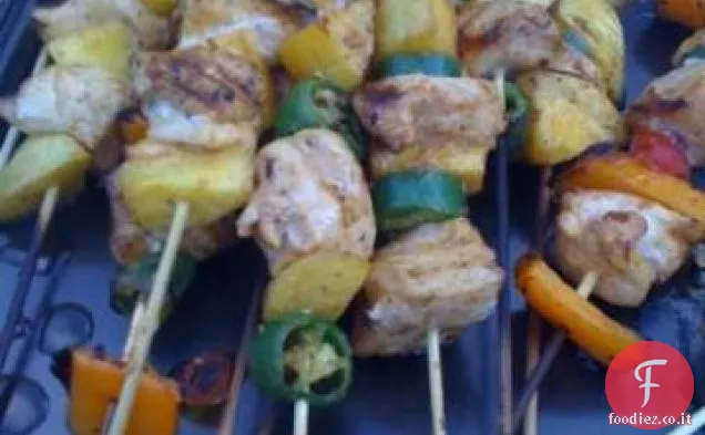 Pollo Mango Kabobs