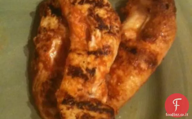 Kabobs di pollo alla griglia all'aglio