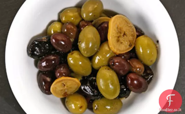 Olive Provenzali miste con Limone conservato e Origano