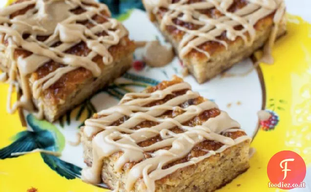 Torta di budino di pane alla banana