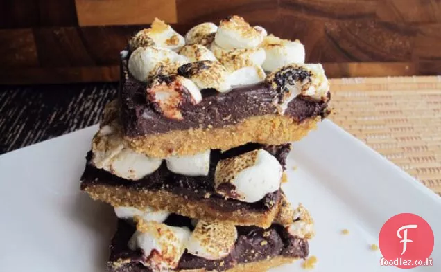 Facile Indoor No Bake S'more Bar
