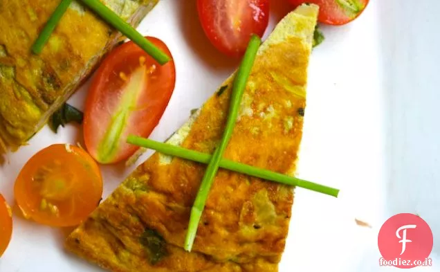 Zucca triturata e Fritatta alle erbe